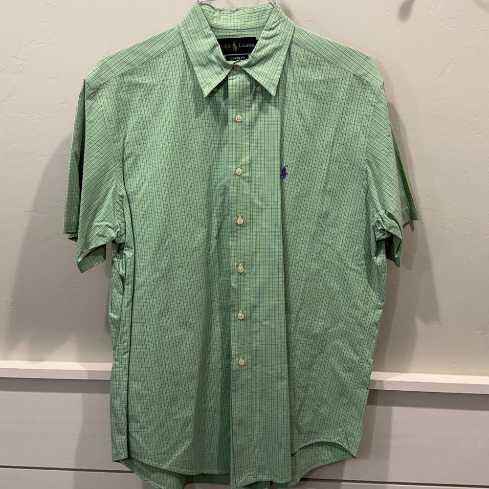 Ralph Lauren Lime Checkered Shirt